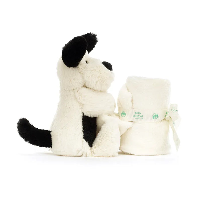 Jellycat Snuttefilt Bashful Black & Cream Puppy