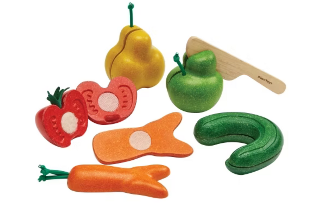 PlanToys Wonky Frukt och Grönsaker