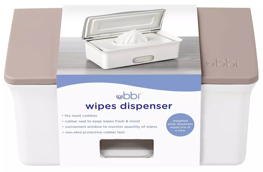 Ubbi Wipes Dispenser Taupe