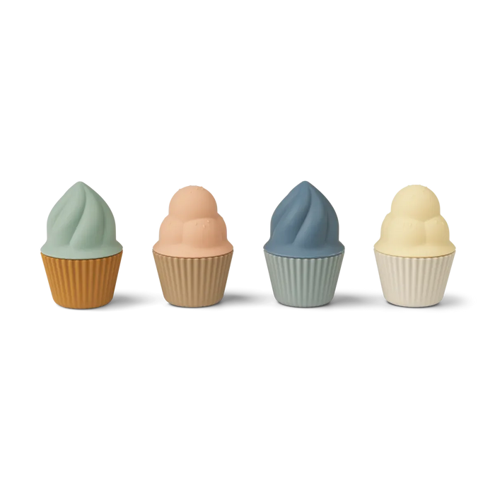 Liewood Kate Cupcakes Leksaksmat 4-pack Multi mix