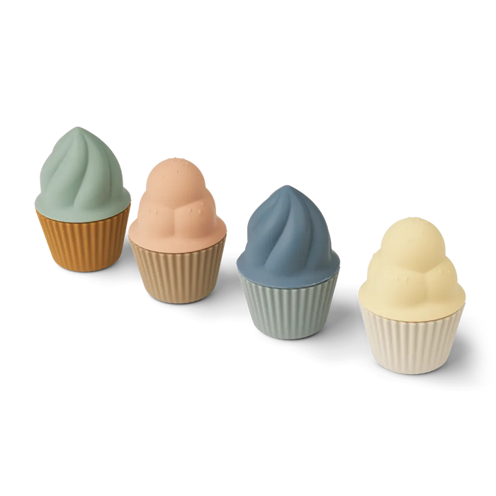 Liewood Kate Cupcakes Leksaksmat 4-pack Multi mix