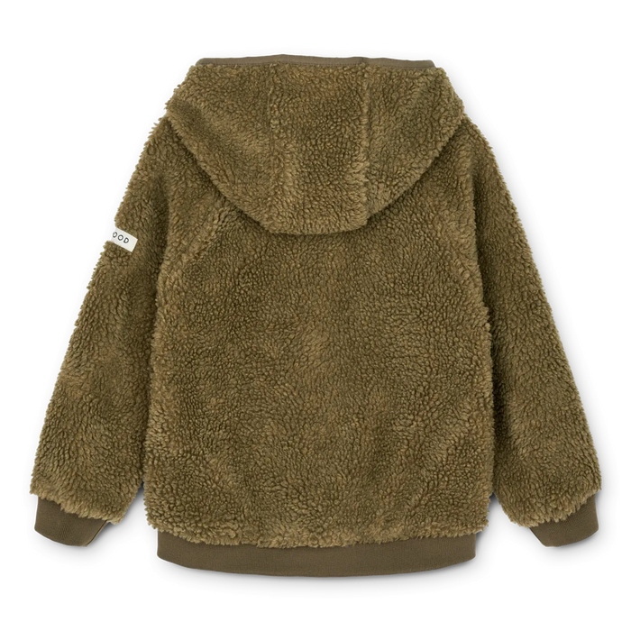 Liewood Fleecejacka Teddy Yves Khaki black mix