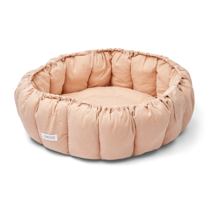 Liewood Ola Babynest/Lekmatta Babypöl Stripe Tuscany rose/Sandy