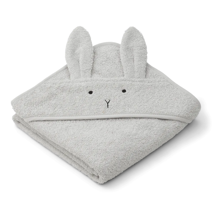 Liewood Albert Handduk Med Huva Rabbit Dumbo Grey