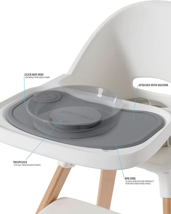 Twistshake Click-Mat Mini & Tallrik Vit