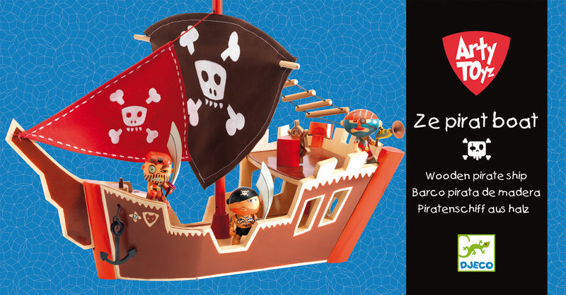 Djeco Arty Toys Ze Pirate Boat