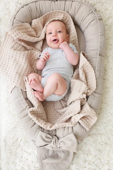 Babyly Babynest Linne Rosett Beige