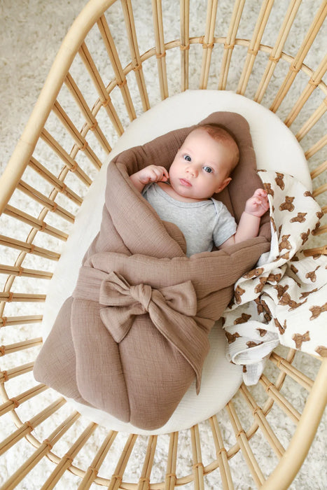 Babyly Sovpåse/ Wrap Muslin Mocca Brun