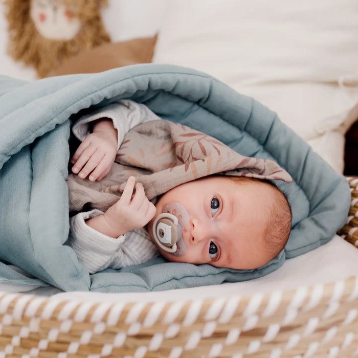 Babyly Sovpåse/ Wrap 100% Linne Havsblå