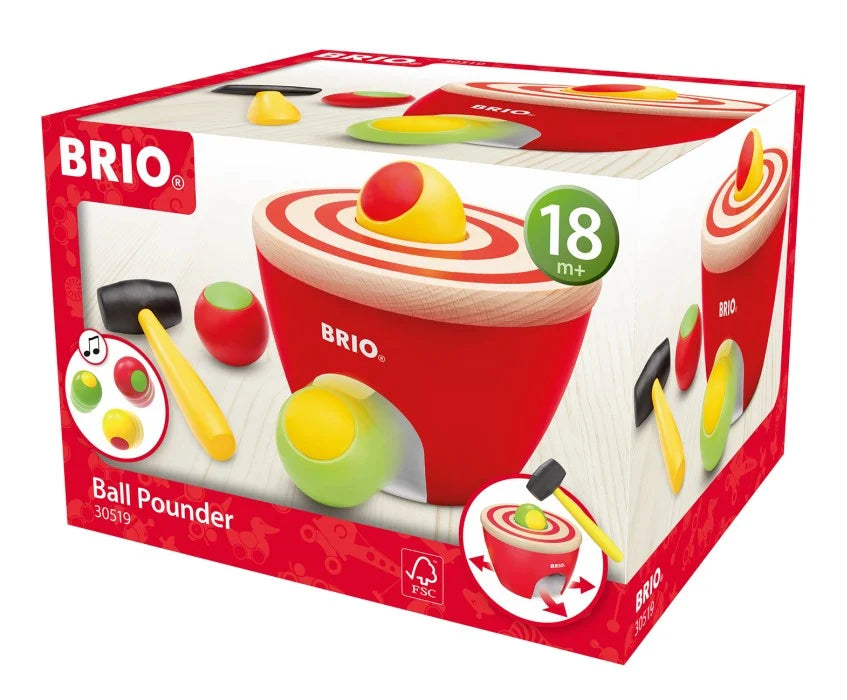 BRIO Bollbultbräda Klassisk Röd