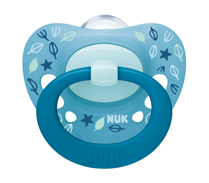 NUK Signature Napp 2-Pack Silikon Blå 6-18m