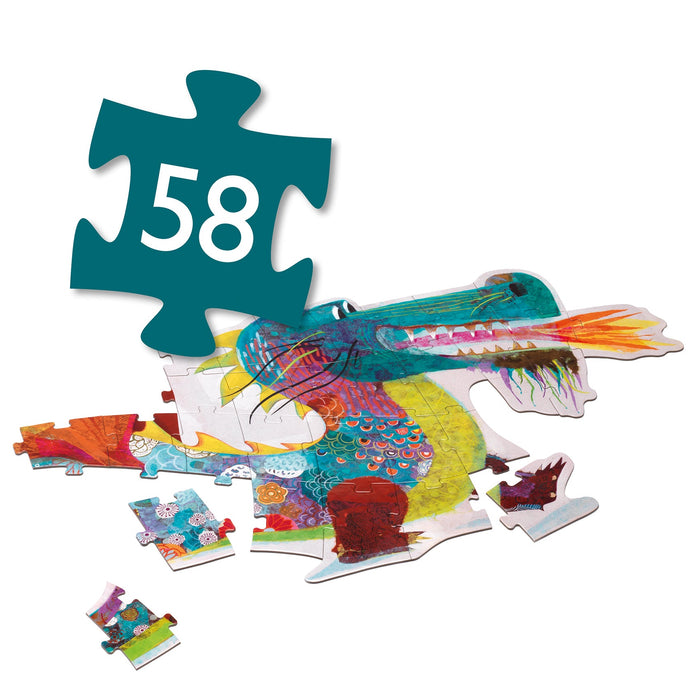 Djeco Pussel Leon the Dragon 58 Bitars