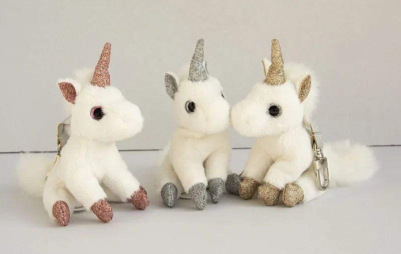 Doudou Et Compagnie Nyckelring Gold Unicorn