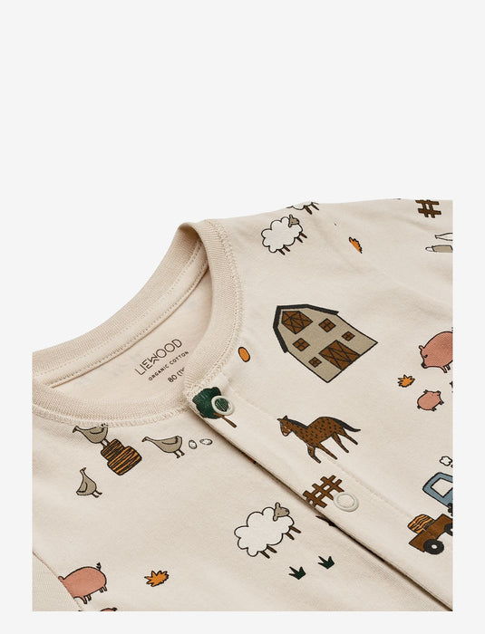 Liewood Birk Pyjamas Tiny Farmer