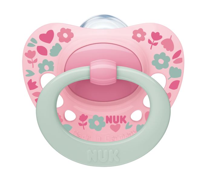 NUK Signature Napp 2-Pack Silikon Rosa 6-18m