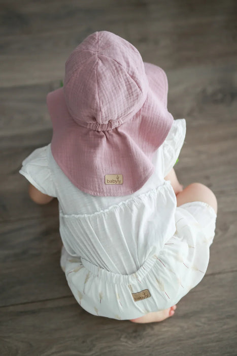 Babyly Solhatt Muslin Lila