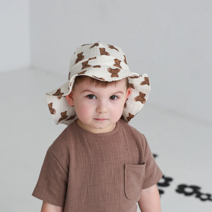 Babyly Solhatt Muslin Nallebjörn