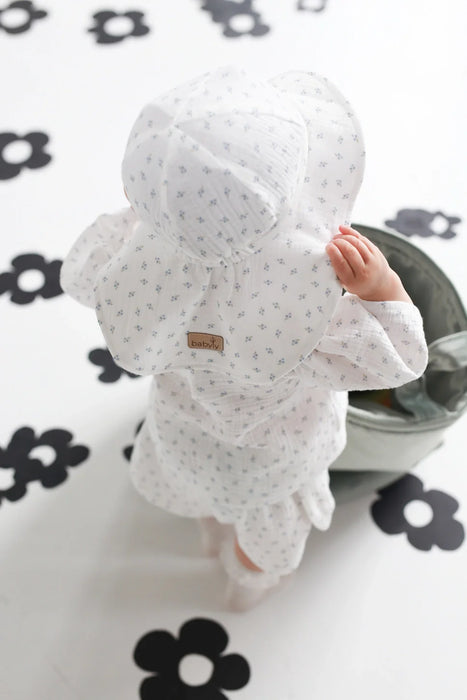 Babyly Solhatt Muslin Förgätmigej