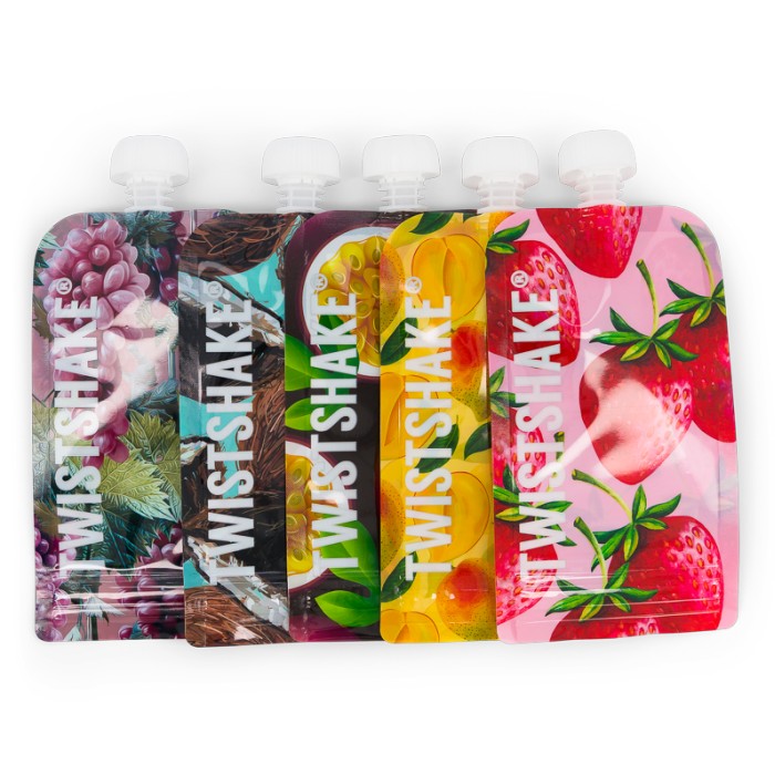 Twistshake Squeeze Bag 220ml 5-pack